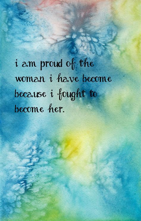 ‘I am proud to have a female